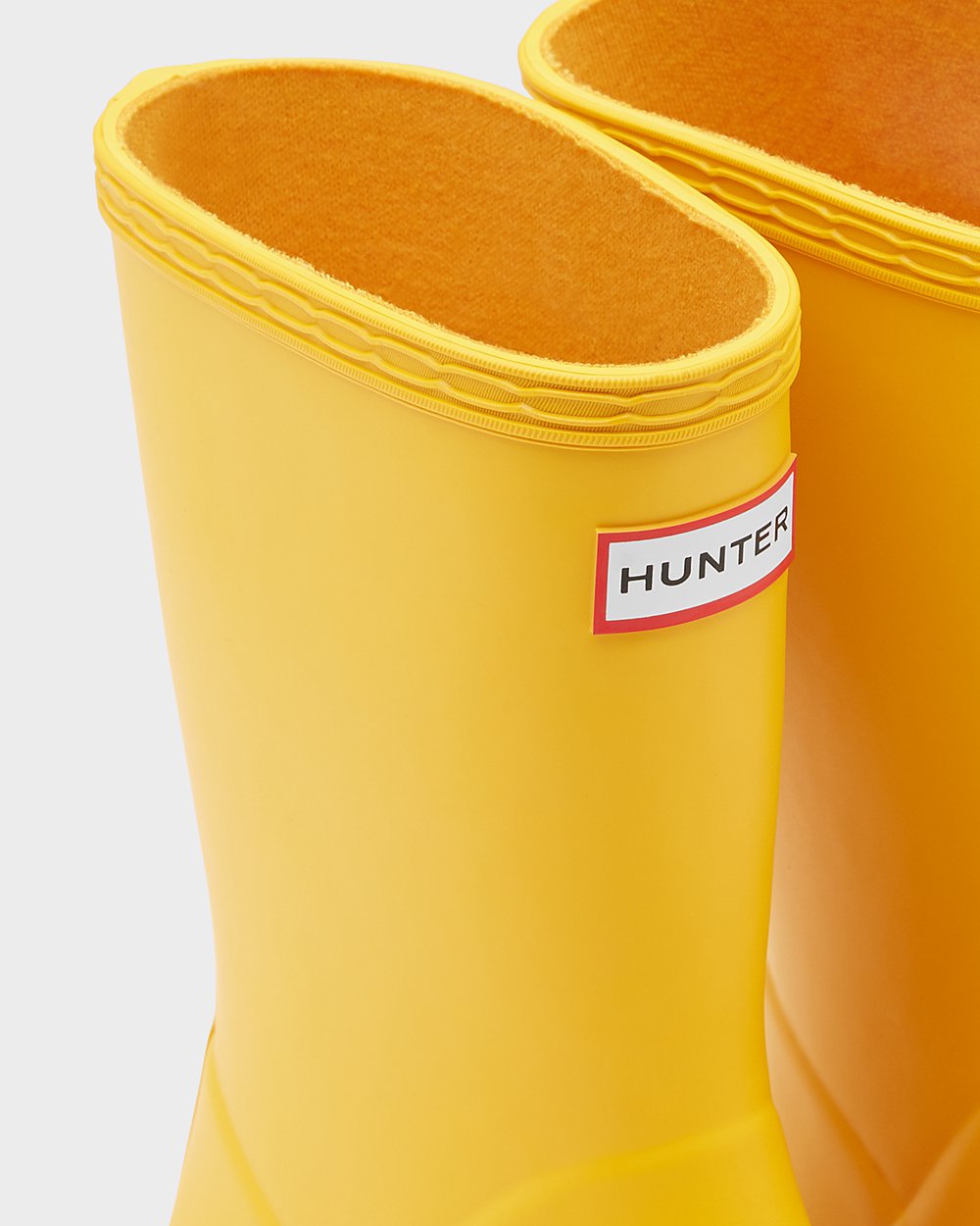 Kids Rain Boots - Hunter Original First Classic (45ZMHBDWT) - Yellow